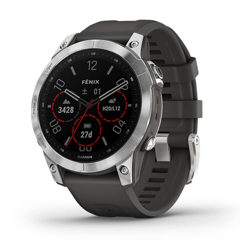 GARMIN(ガーミン) fenix 7 Silver / Graphite タッチスクリーン マルチスポーツGPSウォッチ  小