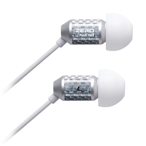 ZERO AUDIO カナル型イヤホン WHITE TENORE ★ヘッドホンクリップ1個付 ZH-DX201-WT