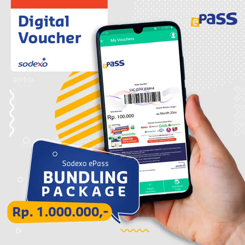 Sodexo Digital Voucher Nominal IRD 1,000,000